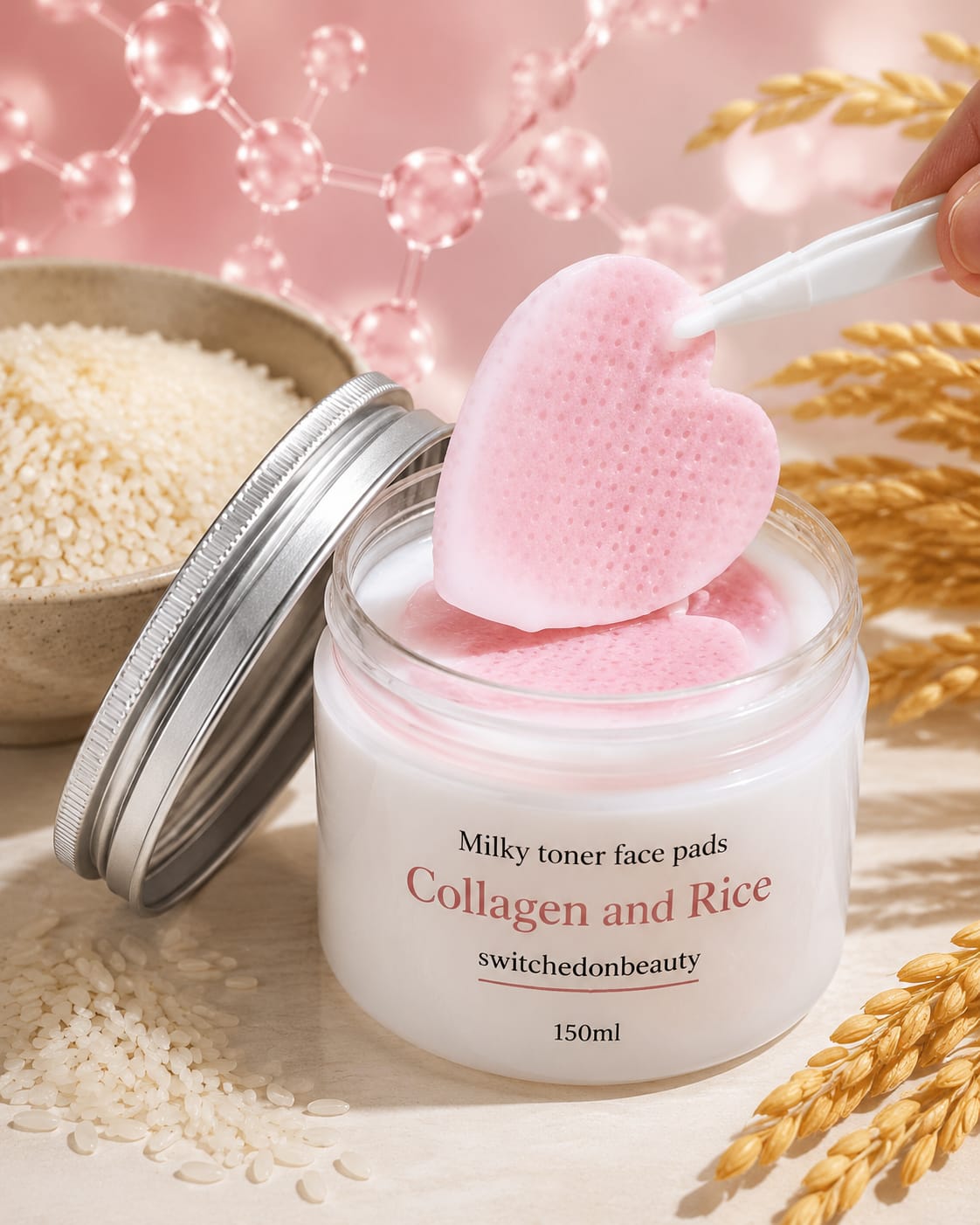 Milky toner face pads