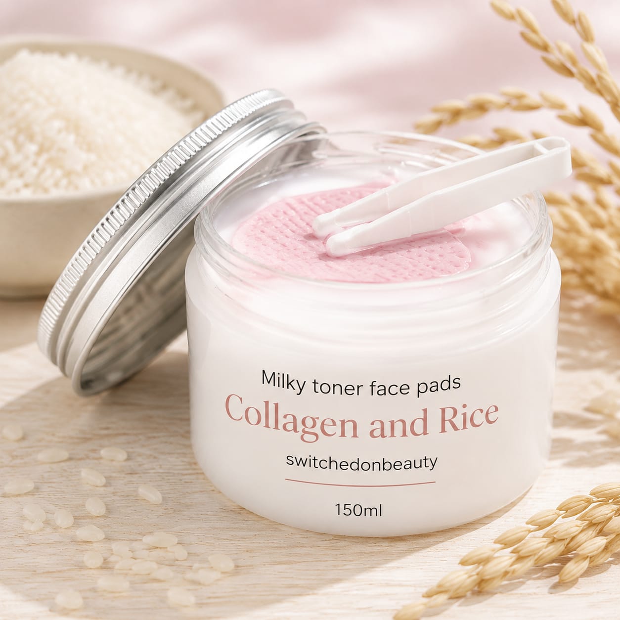 Milky toner face pads